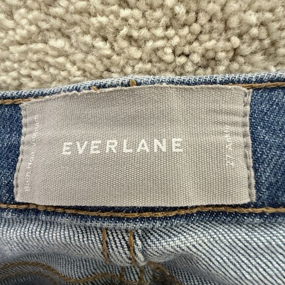 Everlane The Original Cheeky Ankle Jean Light Sky High Rise Straight Sz 27 or 4 - Picture 5 of 8